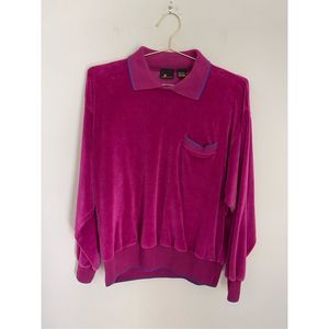 LIZ CLAIBORNE LizSport Vintage Velvet Sweatshirt Size Large